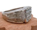 Tolles 925 Silber Schmuckstück - Modernist Ring mit...