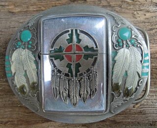 Vintage Buckle Grtelschnalle Nevada 80er Jahre
