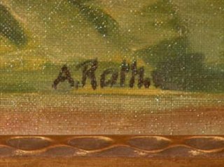 Alois Roth lgemlde Mohnblumen um 1900  Mnchner Schule