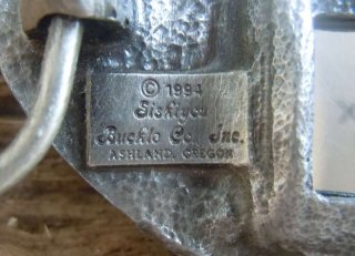 Vintage Buckle Grtelschnalle Indianer + Zippo Bffelkopf von 1994
