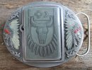 Vintage Buckle Gürtelschnalle Indianer + Zippo...