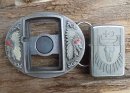 Vintage Buckle Gürtelschnalle Indianer + Zippo...