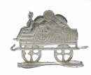 Zug aus Zinn Flachfiguren Selleriebahn Großenhain Wilke um 1900
