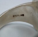 US Forces Europe Ring  Sterling Silber mit gelbem Saphir  RG63  US 10.2
