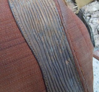 Antike Arzttasche Hebammentasche Leder mit Stoffberzug - sehr selten