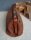 Antike Arzttasche Hebammentasche Leder mit Stoffüberzug - sehr selten