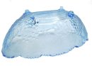 Trauben Schale Glas Schale blau um 1930