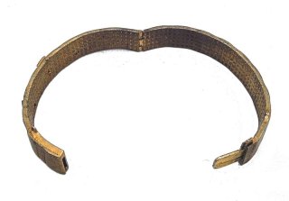 Patriotischer Armreif Grabenkunst Erinnerung 1. Weltkrieg 1914/16 Eisernes Kreuz + Trkis