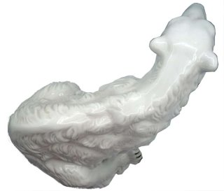 Groe Porzellan Figur Royal Dux Bohemia  - Eisbr sitzend