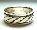 Vintage Band Ring 925 Silber RG 53 - Top Zustand