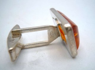 Modernist Bernstein Manschettenknpfe in 925 Silber um 1960