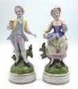 2 Porzellan Rokoko Figuren  Dame und Kavalier