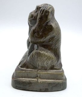 3 Bronze Affen Briefbeschwerer - nichts sagen, nichts sehen, nichts hren