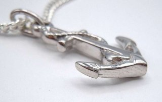 925 Silber Anker an Silberkette  tolles hoffnungsvolles Geschenk