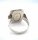935 Silber Ring mit Rosenquarz RG 57 aus den 70ern