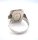 935 Silber Ring mit Rosenquarz RG 57 aus den 70ern