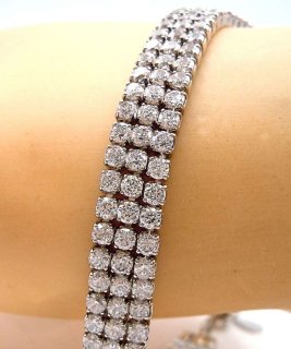 Wunderschönes 925 Silber Tennisarmband mit 198 Zirkone – Rhodiniert & Verstellbar