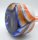 Carlo Moretti Murano Vase mehrfarbig Opaline Florence