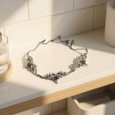 Gothic Romance Collier aus 925er Silber & Granat – Revival