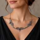 Gothic Romance Collier aus 925er Silber & Granat – Revival