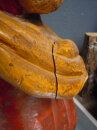Antike Holzfigur Johannes der Täufer aus Massivholz – 19. Jh