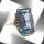 Silber ARTDECO Ring mit Blautopas Pforzheim um 1930 RG 61