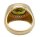 Vintage schwerer Ring mit Peridot - Statementring  vergoldet RG57