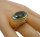 Vintage schwerer Ring mit Peridot - Statementring  vergoldet RG57