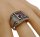 Vintage Herrenring 925 Silber mit rotem Zirkon – massiver Ring mit Steinbesatz