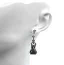 Art Déco Ohrringe aus 925 Silber – Onyx...