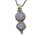 Zeitlos moderner Silber Designer Anhänger mit Mondstein an Kette