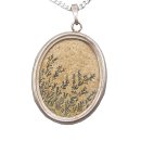 925 Silber Anhänger mit Dendrit – Exklusiver Solnhofener Kalkstein | Zeitlos elegant