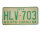 USA North Carolina Car Plate grün 703 von 1974