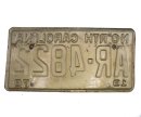 USA North Carolina Car Plate grün 4822 von 1978