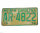USA North Carolina Car Plate grün 4822 von 1978