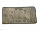 USA North Carolina Car Plate rot 83126 von 1975