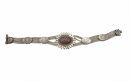 Byzantinisches Silber Armband mit Karneol und Niello Technik
