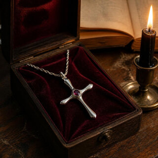 Modern Gothic Kreuz aus 925 Silber – Zeitgenössisch
