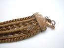 Biedermeier Haar Geflecht Taschenuhren Kette um 1840 mit Heiligenbild