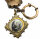 Biedermeier Haar Geflecht Taschenuhren Kette um 1840 mit Heiligenbild