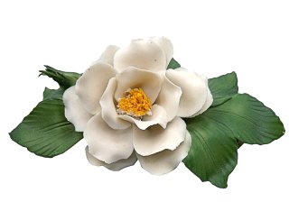 Capodimonte Porzellan Rose - ALBA - 80er Jahre für Franklin Mint