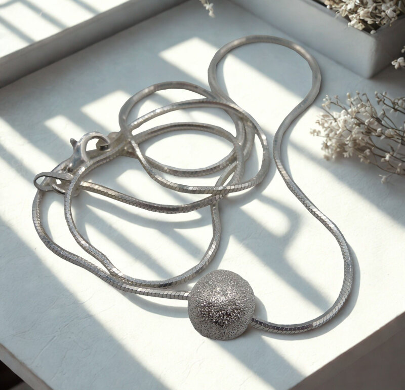 NKlaus 925er Sterlingsilber Schlangenkette – 3,00 Mm Breit, 42 Cm Lang, 14,5 G, Made In Germany