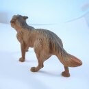 Kojote - Ton Tierfigur handbemaltes Sammlerstück  50er Jahre