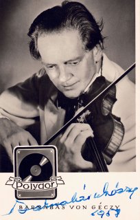 Original Autogramm  Barnabas von Geczy 1958  Polydor