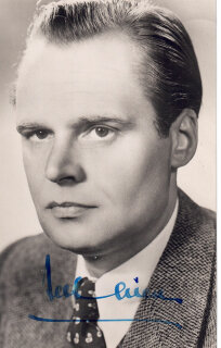 Original Autogramm auf Foto Albert Lieven 50er