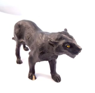 Panther - Ton Tierfigur handbemaltes Sammlerstck  50er Jahre