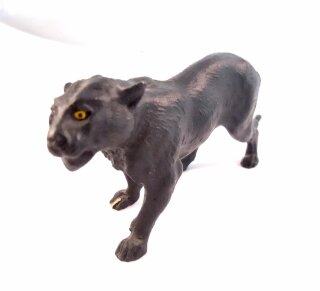 Panther - Ton Tierfigur handbemaltes Sammlerstück  50er Jahre
