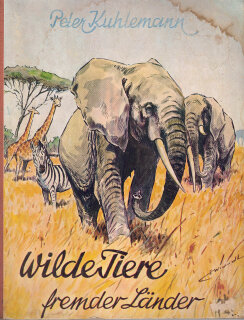 Vintage Herba Sammelalbum - Wilde Tiere fremder Länder 1956