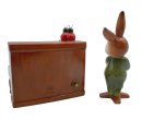 🐰 Goebel Hasenkapelle – Hase am Klavier Spieluhr 13 cm Keramik