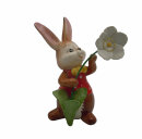 Goebel Hase mit Christrose Höhe 11 cm - Blumenhase